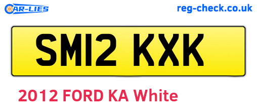 SM12KXK are the vehicle registration plates.