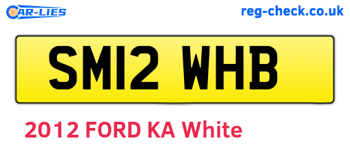SM12WHB are the vehicle registration plates.