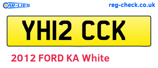 YH12CCK are the vehicle registration plates.