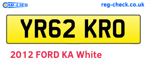 YR62KRO are the vehicle registration plates.