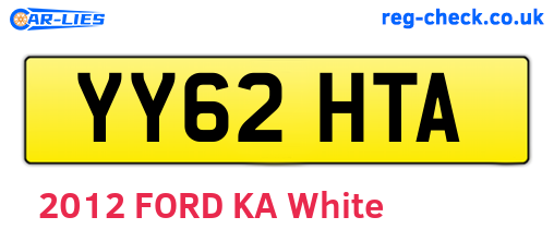 YY62HTA are the vehicle registration plates.