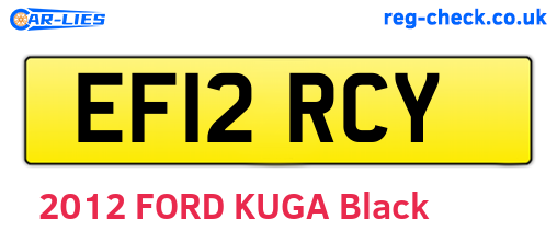 EF12RCY are the vehicle registration plates.