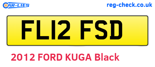 FL12FSD are the vehicle registration plates.