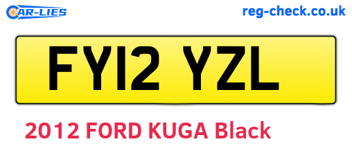 FY12YZL are the vehicle registration plates.