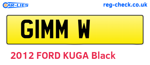 G1MMW are the vehicle registration plates.