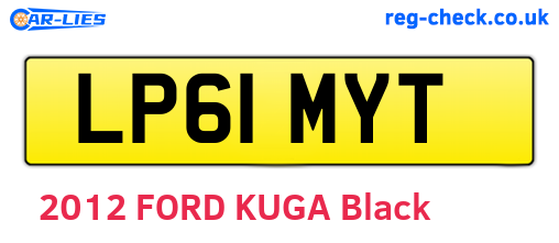 LP61MYT are the vehicle registration plates.