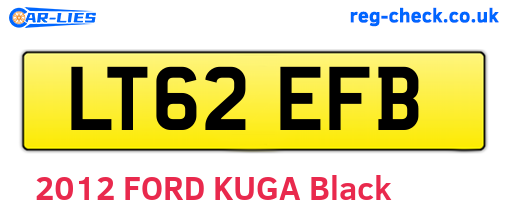 LT62EFB are the vehicle registration plates.