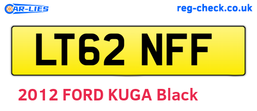 LT62NFF are the vehicle registration plates.