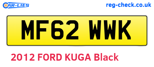 MF62WWK are the vehicle registration plates.