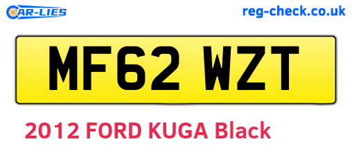 MF62WZT are the vehicle registration plates.