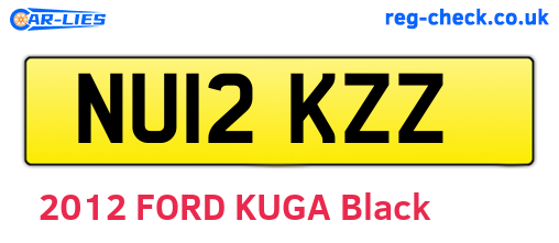 NU12KZZ are the vehicle registration plates.