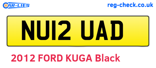 NU12UAD are the vehicle registration plates.
