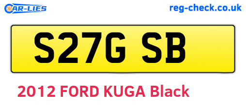 S27GSB are the vehicle registration plates.