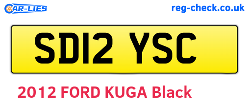 SD12YSC are the vehicle registration plates.