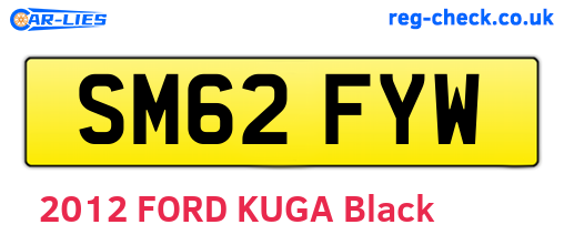 SM62FYW are the vehicle registration plates.