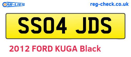 SS04JDS are the vehicle registration plates.