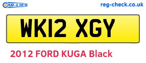 WK12XGY are the vehicle registration plates.