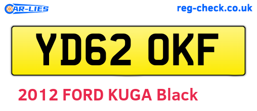 YD62OKF are the vehicle registration plates.