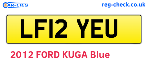 LF12YEU are the vehicle registration plates.