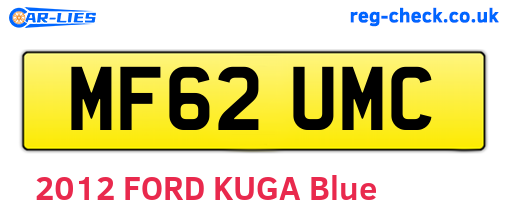 MF62UMC are the vehicle registration plates.