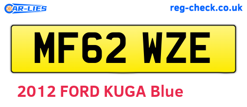 MF62WZE are the vehicle registration plates.