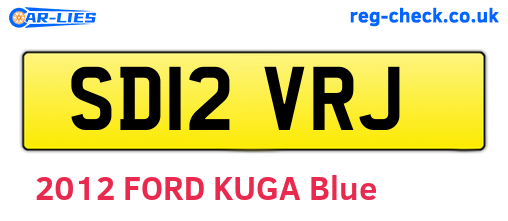 SD12VRJ are the vehicle registration plates.
