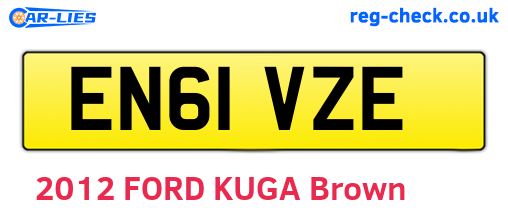 EN61VZE are the vehicle registration plates.