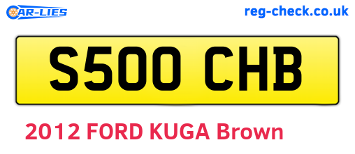 S500CHB are the vehicle registration plates.