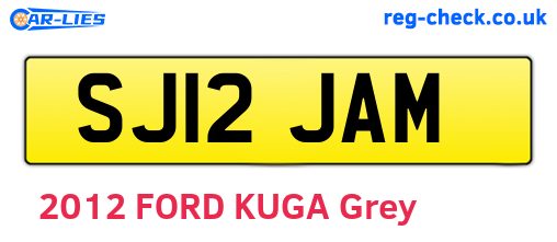 SJ12JAM are the vehicle registration plates.
