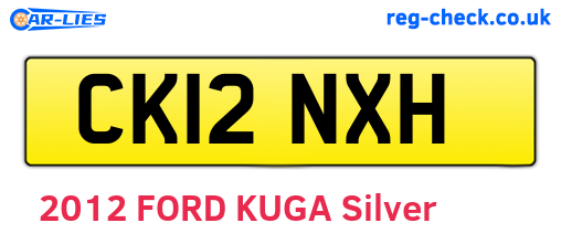CK12NXH are the vehicle registration plates.