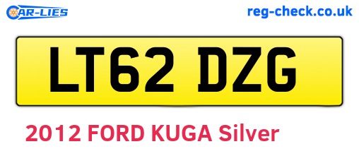 LT62DZG are the vehicle registration plates.