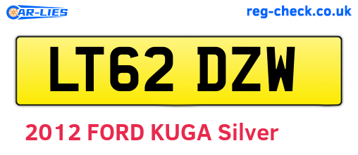 LT62DZW are the vehicle registration plates.