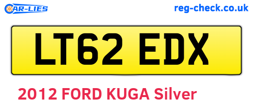 LT62EDX are the vehicle registration plates.