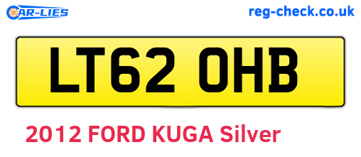 LT62OHB are the vehicle registration plates.