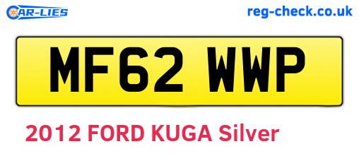 MF62WWP are the vehicle registration plates.