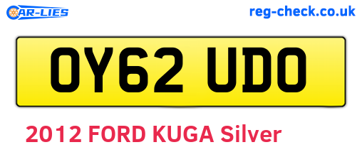 OY62UDO are the vehicle registration plates.