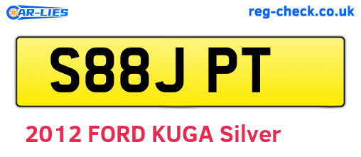 S88JPT are the vehicle registration plates.