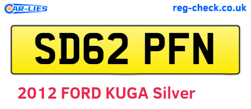 SD62PFN are the vehicle registration plates.