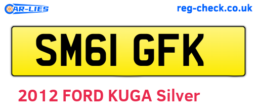 SM61GFK are the vehicle registration plates.