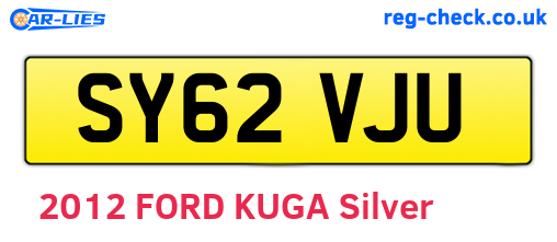 SY62VJU are the vehicle registration plates.