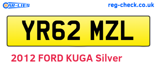 YR62MZL are the vehicle registration plates.