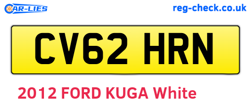 CV62HRN are the vehicle registration plates.