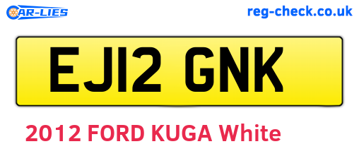 EJ12GNK are the vehicle registration plates.