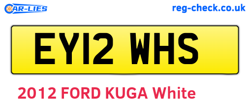 EY12WHS are the vehicle registration plates.