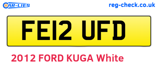 FE12UFD are the vehicle registration plates.
