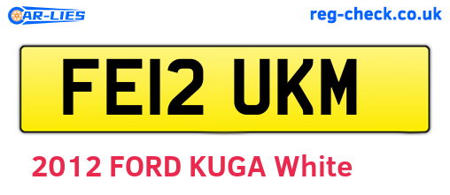 FE12UKM are the vehicle registration plates.