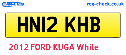 HN12KHB are the vehicle registration plates.