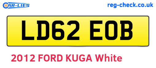 LD62EOB are the vehicle registration plates.