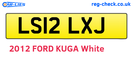 LS12LXJ are the vehicle registration plates.
