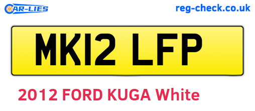 MK12LFP are the vehicle registration plates.